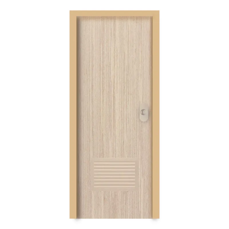 POLYWOOD DOOR BW-A WHITE OAK PVC DOOR SERIES W/LOUVER